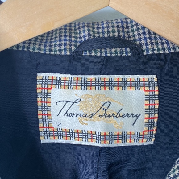 Thomas Burberry wool blend blazer size 12 - Picture 3 of 10